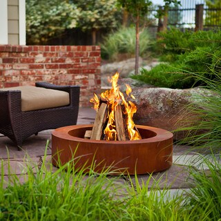 Real Flame Orbea Corten Fire Pit - Bed Bath & Beyond - 9541793