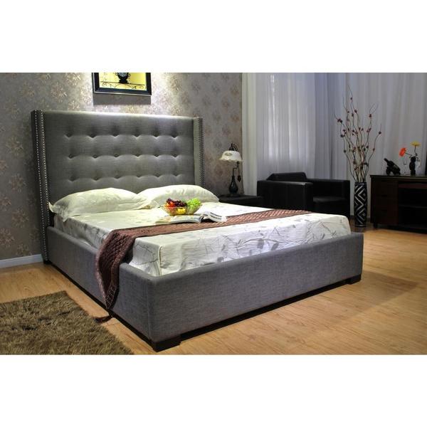 King Fabric Platform Bed