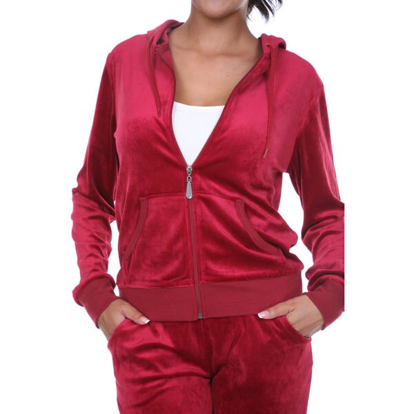 white mark velour tracksuit