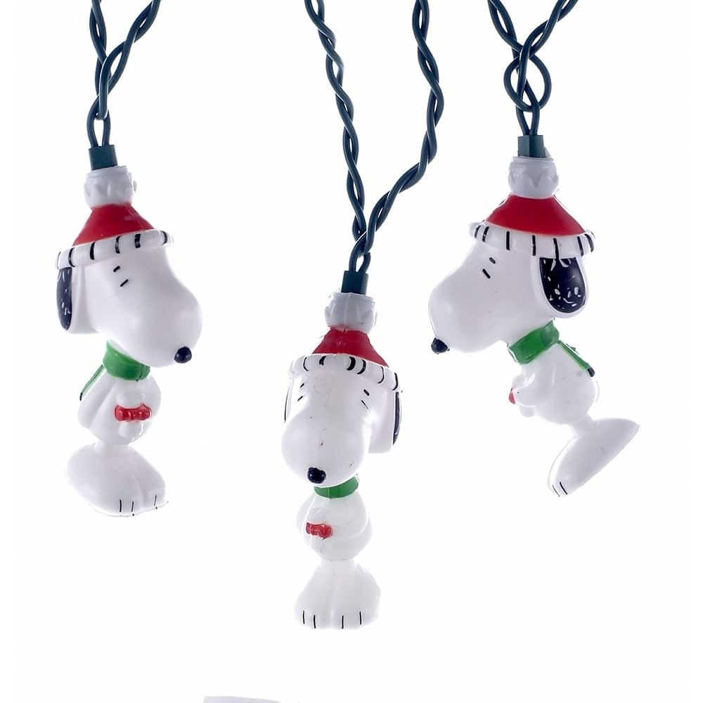 Kurt Adler 10-Light 11-Foot Peanuts Snoopy Light Set