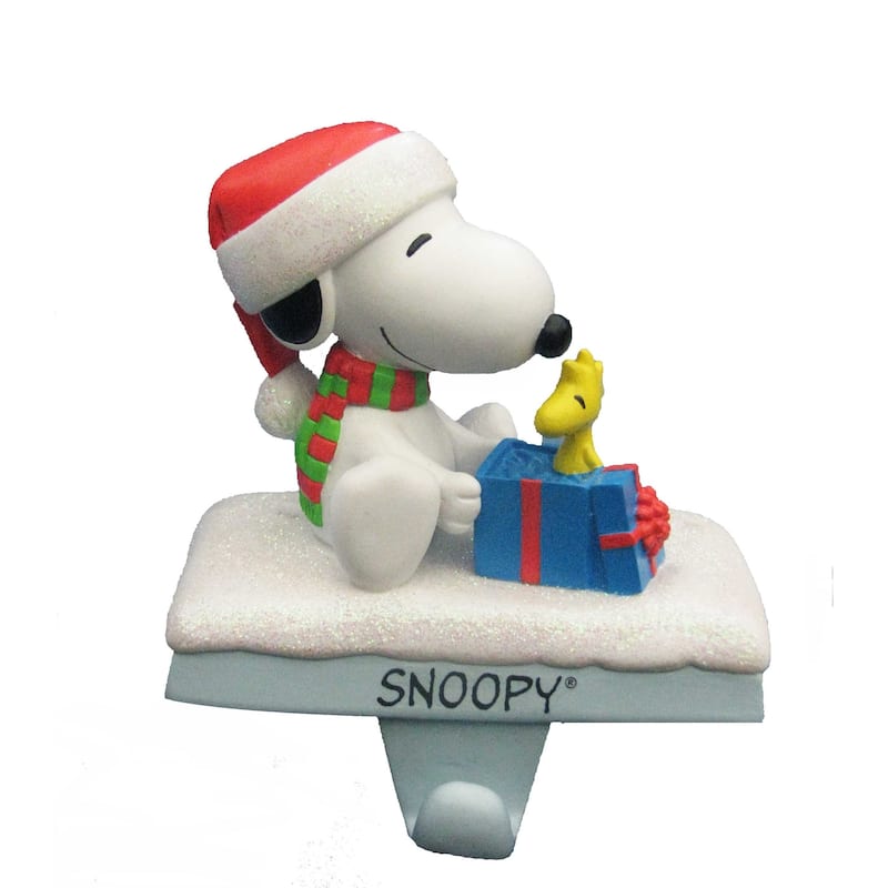 Kurt Adler 4.6-Inch Snoopy and Woodstock Stocking Holder