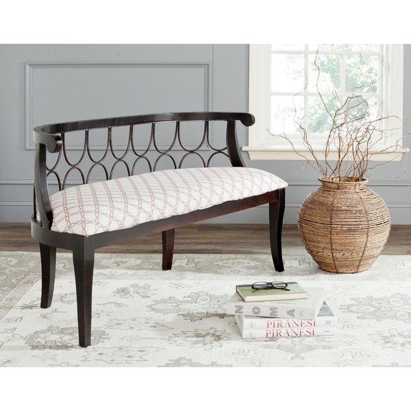 Safavieh Benjamin Dark Walnut Finish Bench