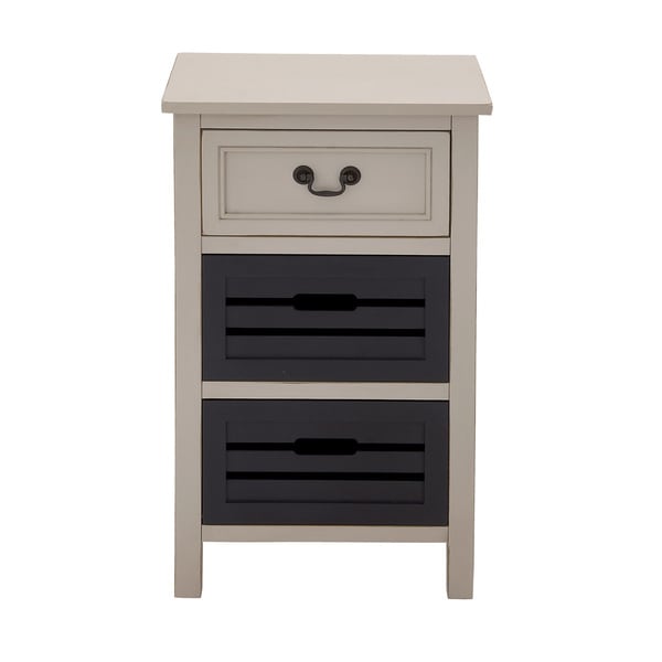 Shop Casa Cortes Oxford 3drawer Solid Wood Twotone Night Stand Free Shipping Today