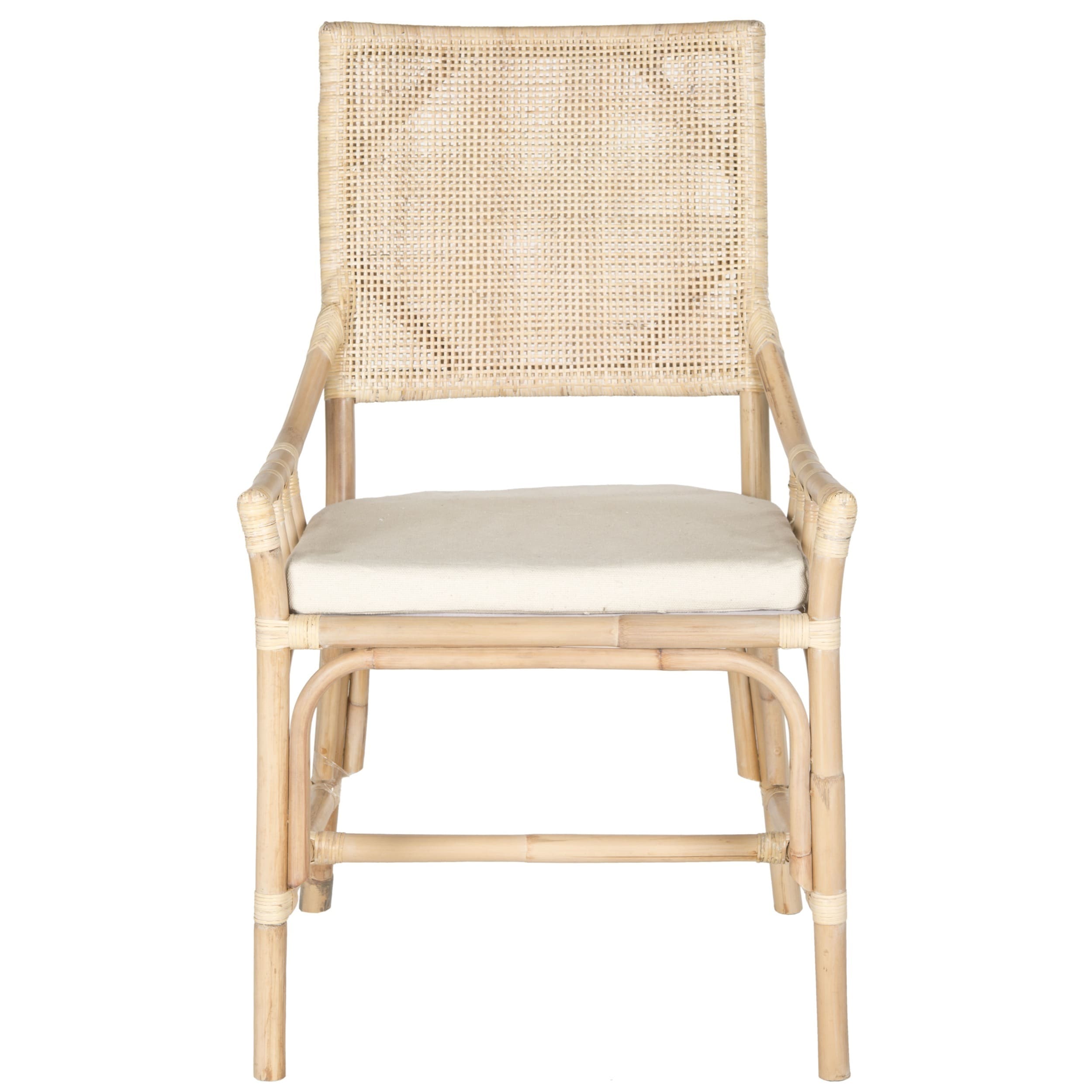 Safavieh Rural Woven Dining Donatella Natural White Wash Chair