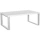 preview thumbnail 2 of 4, SAFAVIEH Rockford White/ Chrome Glam Coffee Table - 43.3" x 23.6" x 16.5"