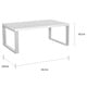 preview thumbnail 5 of 4, SAFAVIEH Rockford White/ Chrome Glam Coffee Table - 43.3" x 23.6" x 16.5"