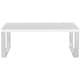 preview thumbnail 3 of 4, SAFAVIEH Rockford White/ Chrome Glam Coffee Table - 43.3" x 23.6" x 16.5"