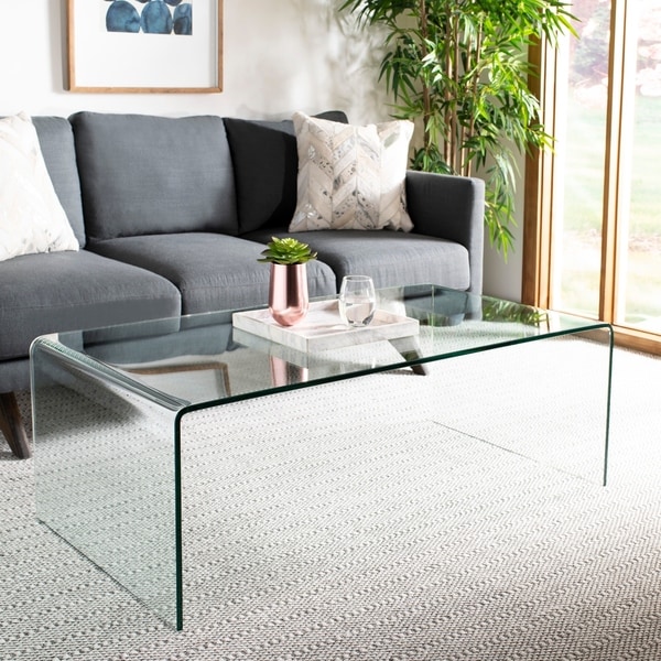 Safavieh Willow Clear Coffee Table 47 2 X 25 6 16 5 On Safavieh Willow Clear Coffee Table 47 2 X 25 6