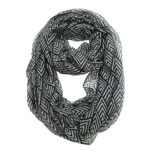 Le Nom Art Deco Infinity Scarf   Shopping