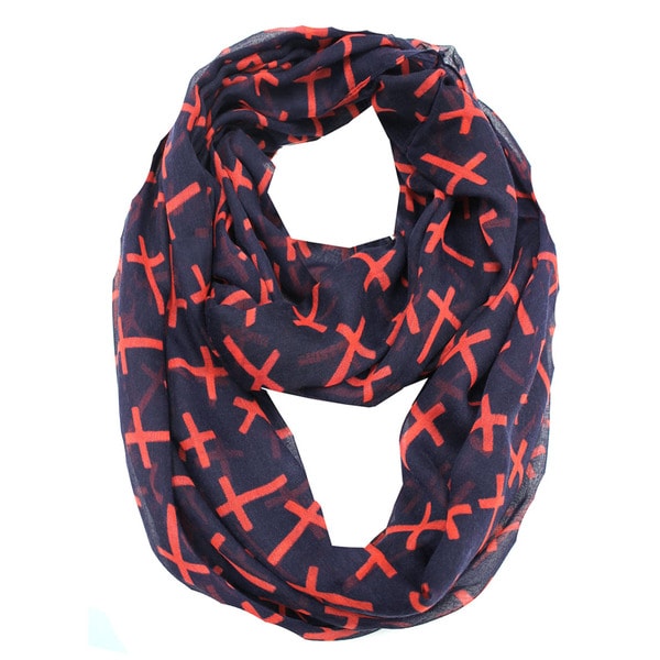 Le Nom Multicolored Chevron Infinity Scarf