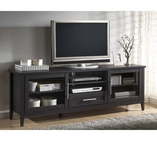 Baxton Studio Espresso Modern TV Stand One Drawer Bed Bath