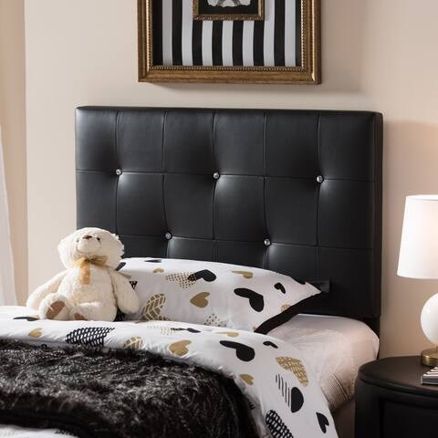Silver Orchid Caillol Crystal Tufted Headboard