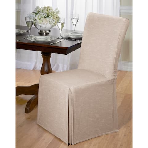 Chambray Cotton Dining Chair Slipcover