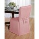 Cotton Herringbone Dining Chair Slipcover - Thumbnail 4