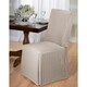 Cotton Herringbone Dining Chair Slipcover - Thumbnail 1