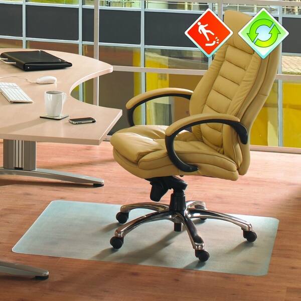 Ecotex Revolutionmat Recycled Anti Slip Chair Mat For Hard Floors 100 Recycled Rectangular Size 48 X 51 Overstock 9543630