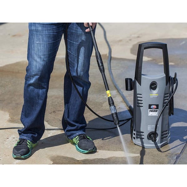 All Power 1600 PSI 1.6 GPM Electric Pressure Washer with Hose Reel for House, Garage, Vehicle and Outdoor Cleaning