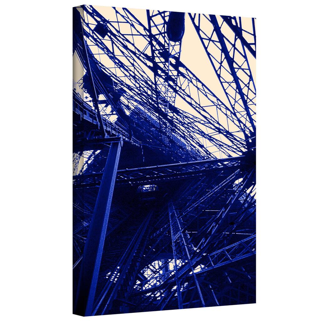 Dean Uhlinger 'Paris Blue' Gallery-wrapped Canvas - Multi