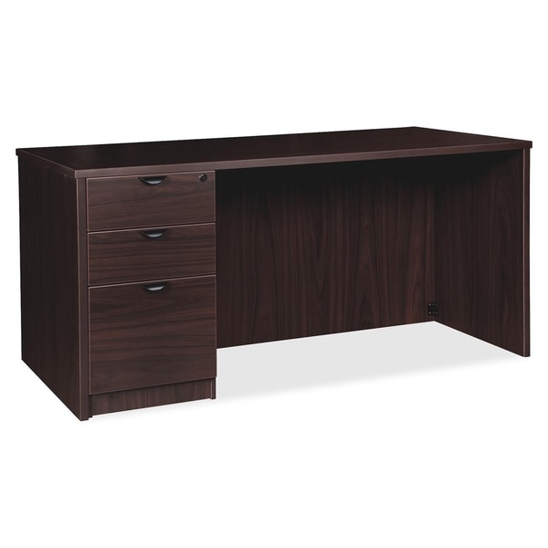 Shop Lorell Prominence 79000 Series Espresso Pedestal Desk - Free ...