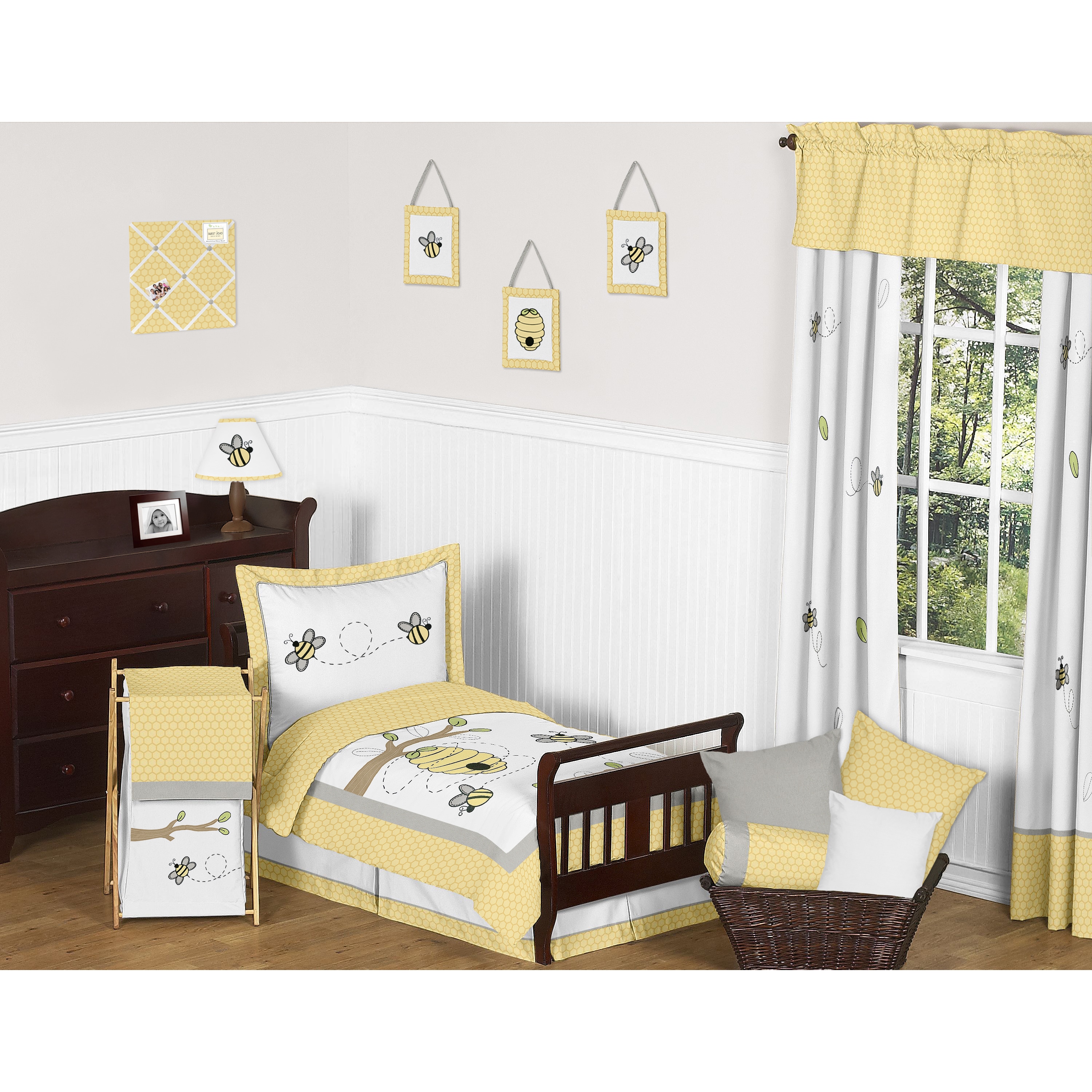 Bumble bee nursery shop bedding