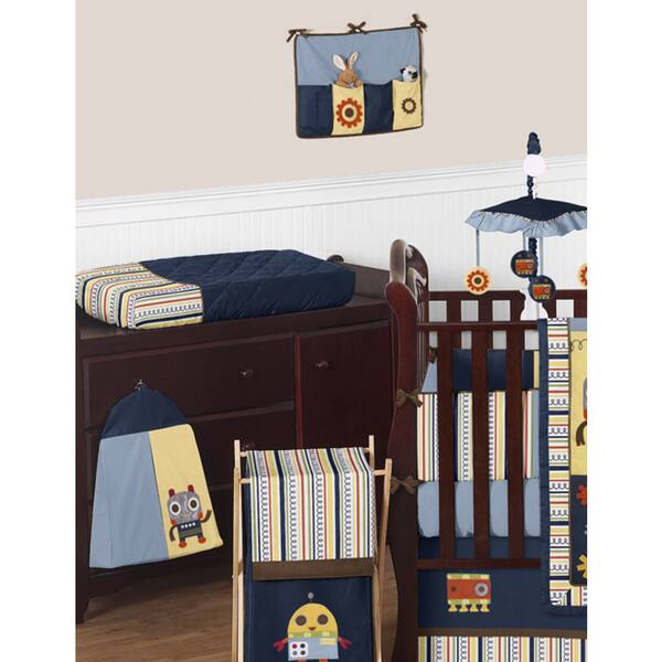 Shop Sweet Jojo Designs Modern Robot 9 Piece Crib Bedding Set