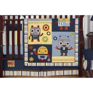 Shop Sweet Jojo Designs Modern Robot 9 Piece Crib Bedding Set