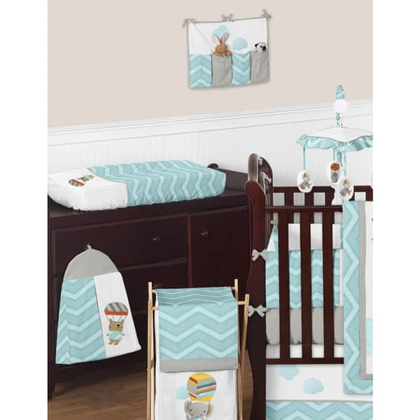 Sweet Jojo Designs Balloon Buddies 9 Piece Crib Bedding Set Overstock 9544363