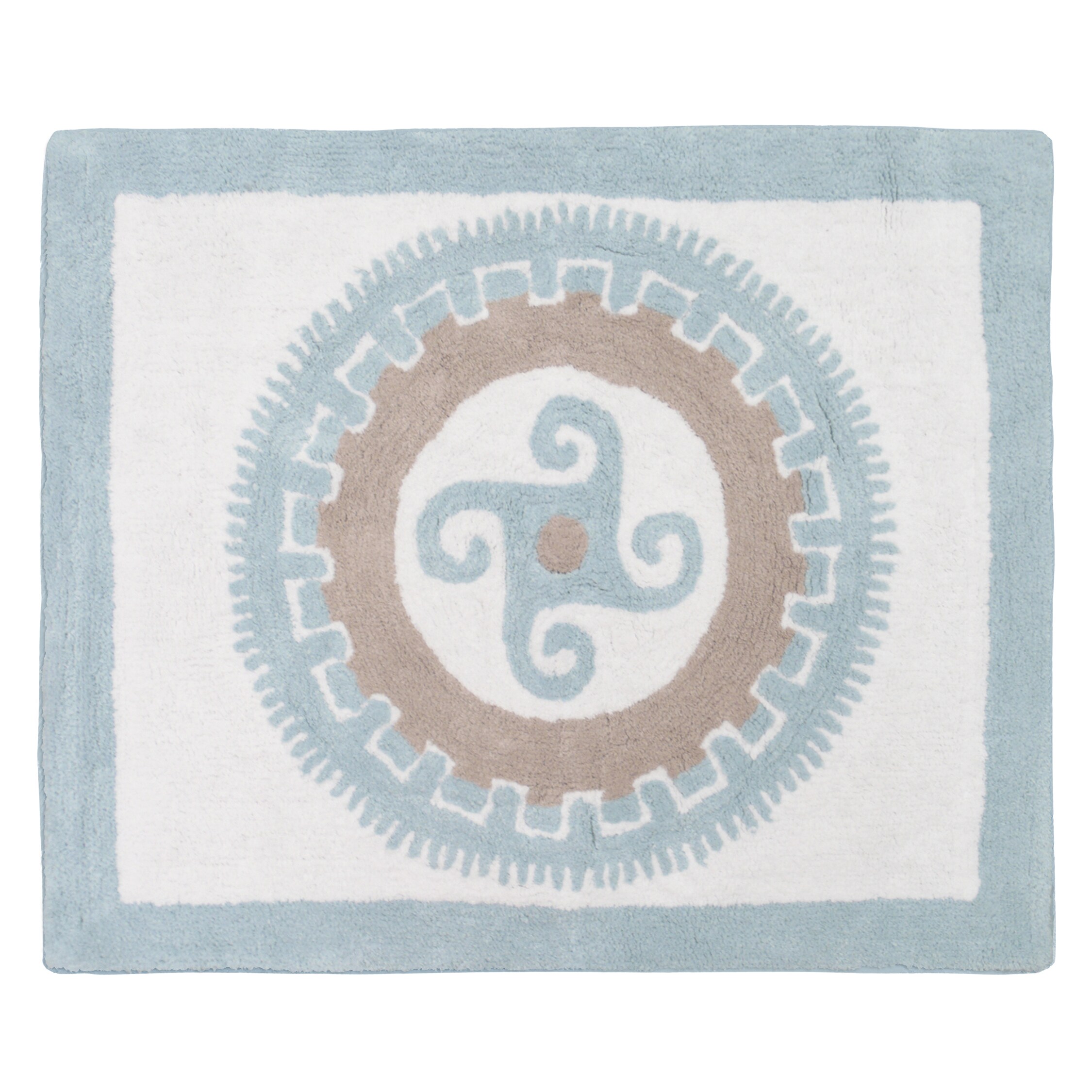 Sweet Jojo Designs Blue and Taupe Accent Floor Rug (2'6 x 3') Bed Bath   Beyond 9544366