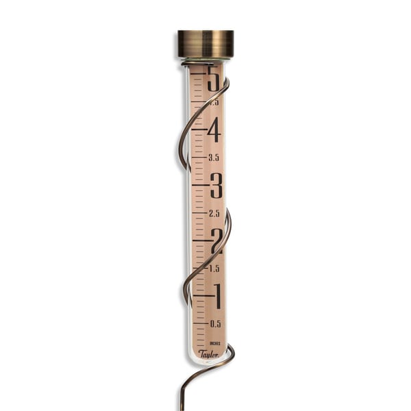 27 inch Tall Glass Rain Gauge Bronze   16725241   Shopping