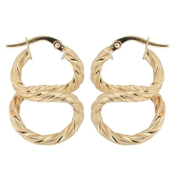 10Kt Gold Figure 8 Hoop Earrings Hoop Earrings 10Kt Gold Figure 8 Hoop Earrings Hoop Earrings