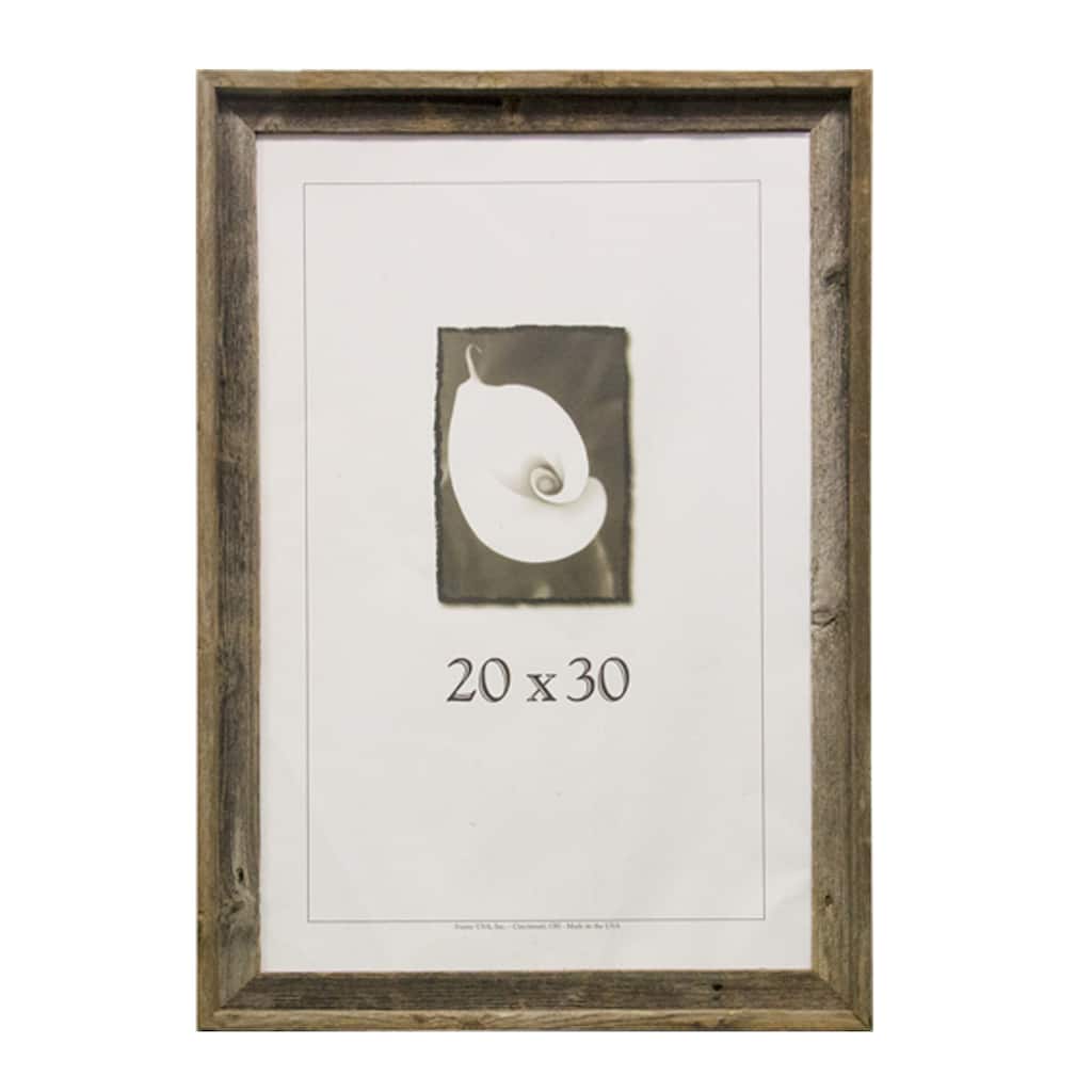 Barnwood 20 inches wide x 30 inches long Picture Frame