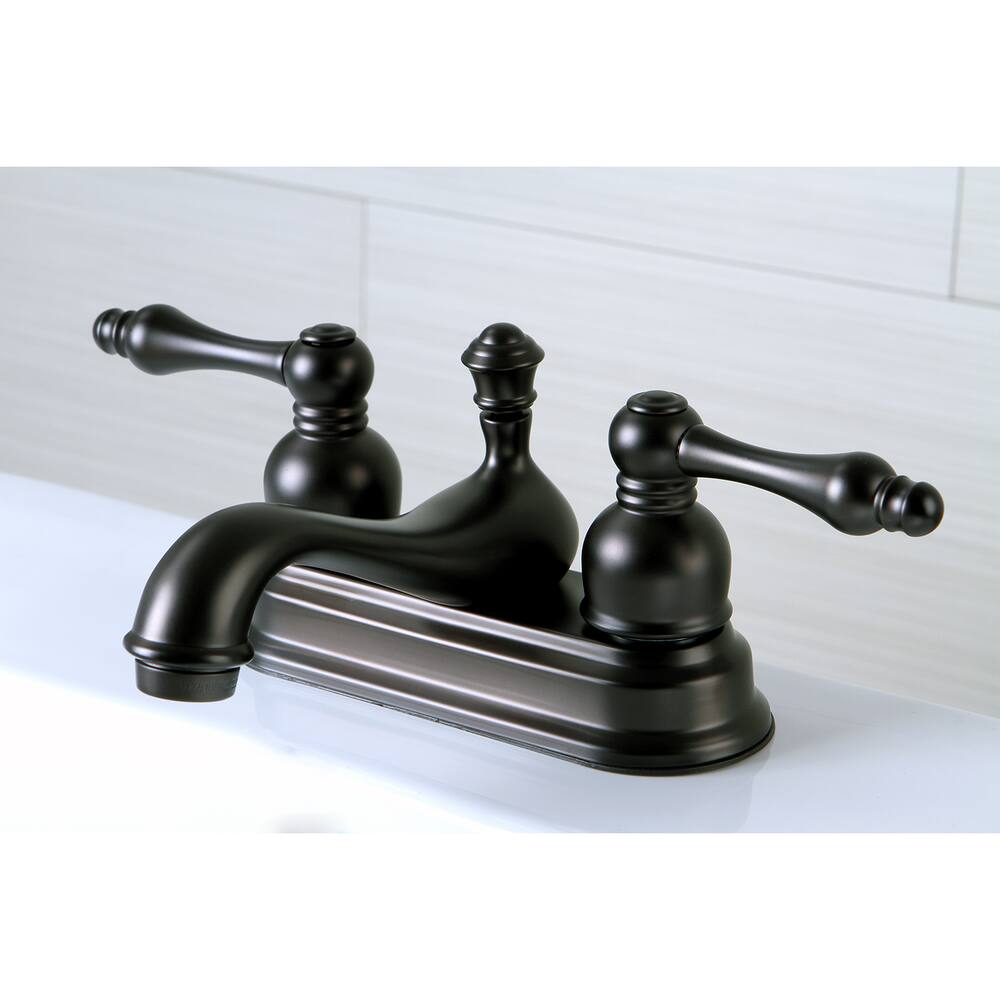 Kingston Brass Oil Rubbed Bronze 4-inch Centerset Bathroom Faucet