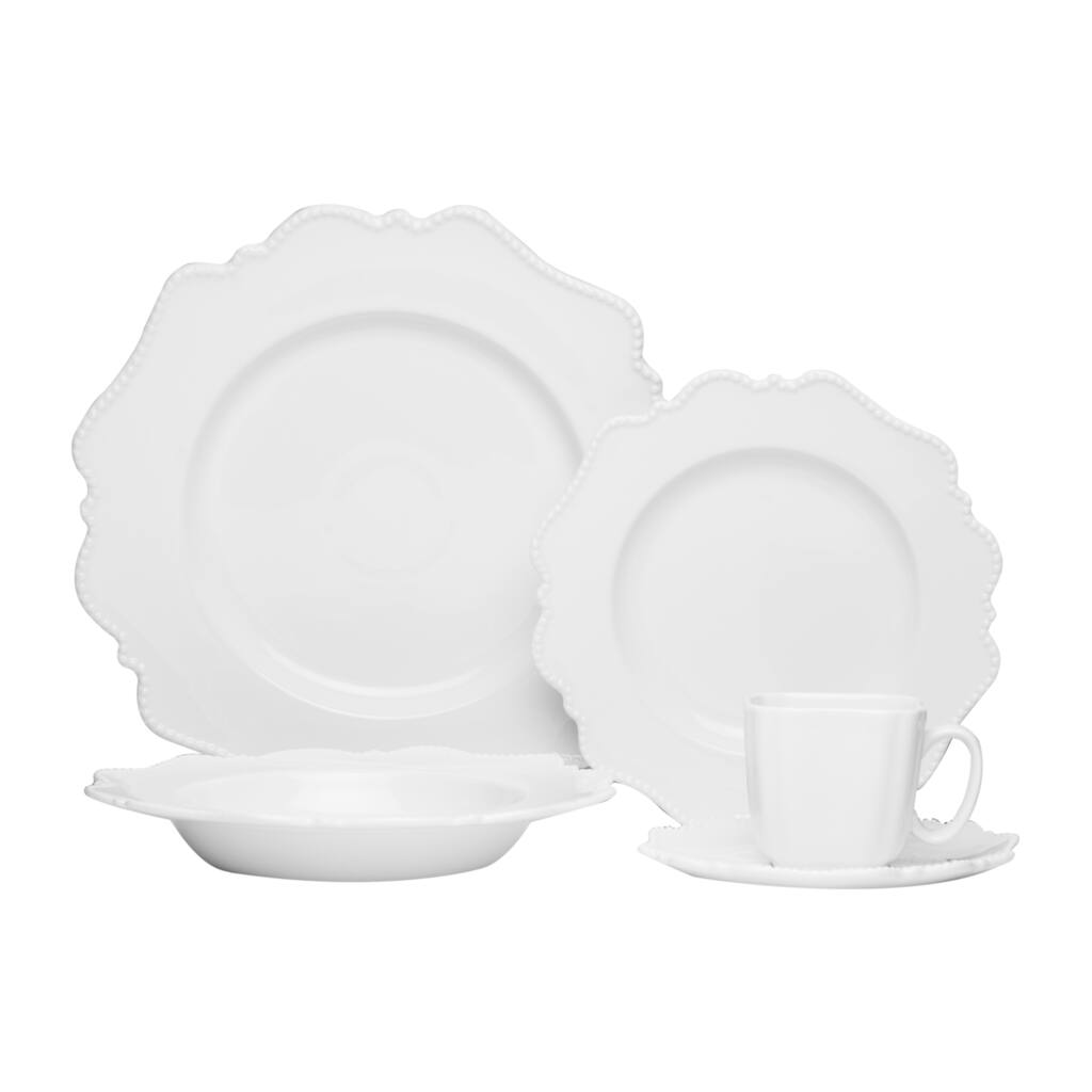 Pinpoint White 20pc Dinner Set