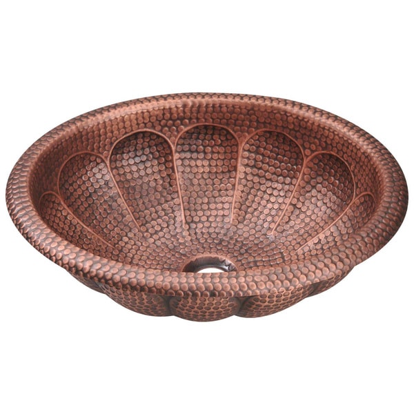 MR Direct 921 Single Bowl Oval Copper Sink   16725656  