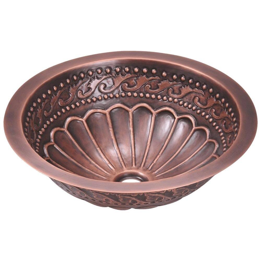 924 Single Bowl Copper Bathroom Sink