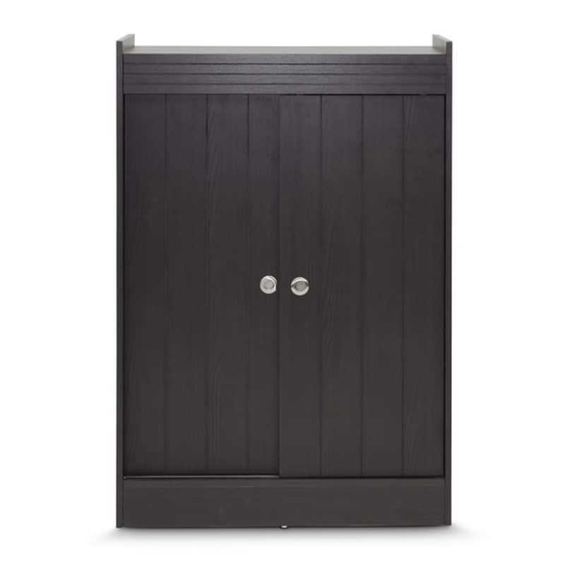 Baxton Studio Espresso Shoe-Rack Modern Cabinet