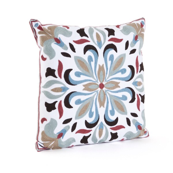 Shop Motif Embroidered Down Filled Throw Pillow On Sale Free