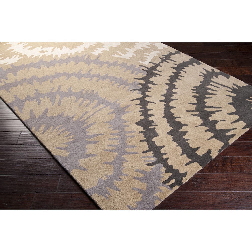 Hand-Tufted Debra New Zealand Wool Geometric Area Rug - 9' x 12'/Surplus - 9' x 12'/Surplus