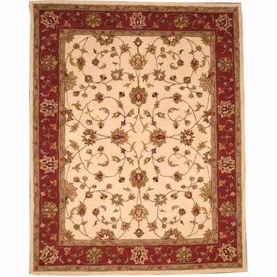 Handmade Tabriz Wool Rug (India) - 8' x 10'