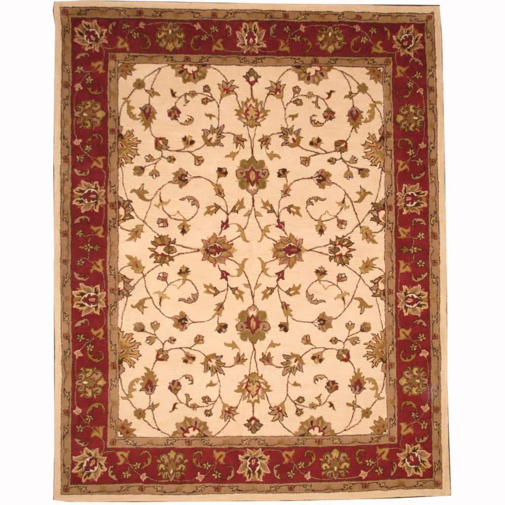 Handmade Tabriz Wool Rug (India) - 8' x 10'
