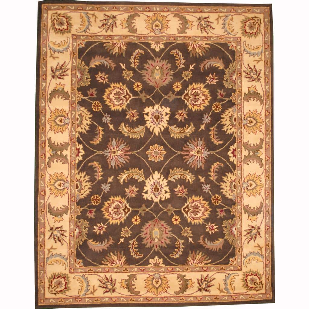 Handmade Tabriz Wool Rug (India) - 8' x 10'