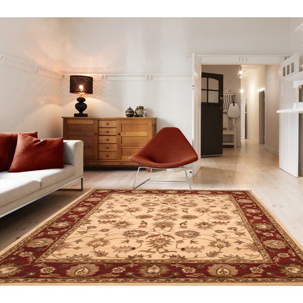 Handmade Herat Oriental Persian Indo Tabriz Wool Rug (India) - 8' x 10'