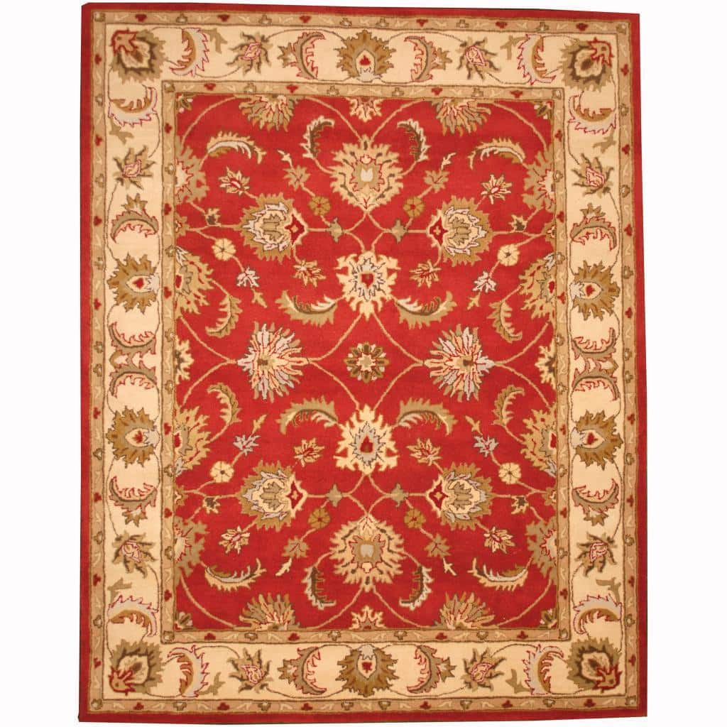 Handmade Tabriz Wool Rug (India) - 8' x 10'