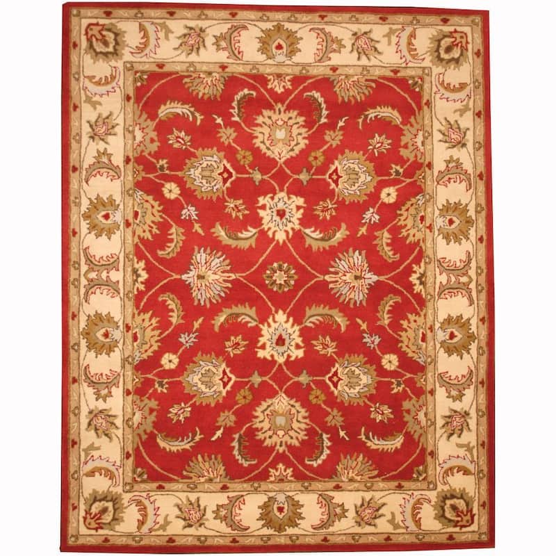 Handmade Tabriz Wool Rug (India) - 8' x 10'