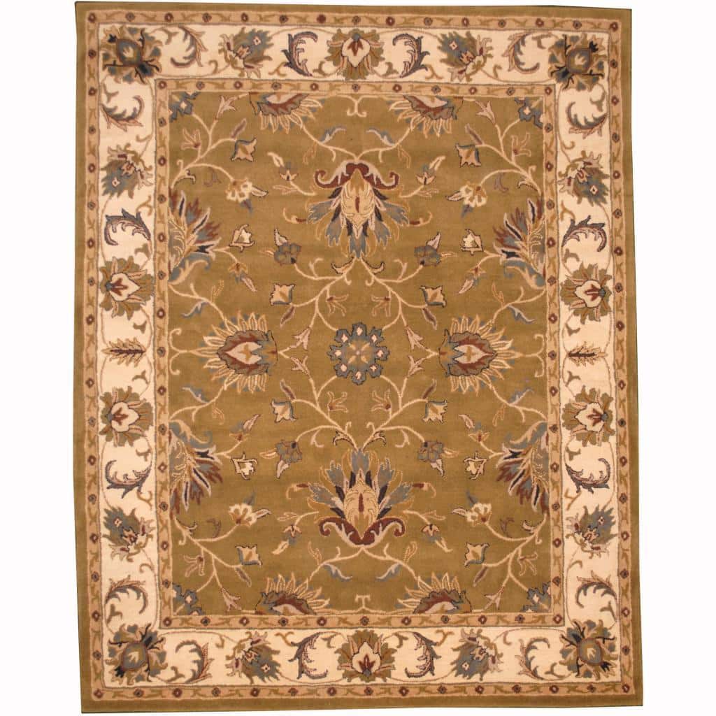 Handmade Tabriz Wool Rug (India) - 8' x 10'