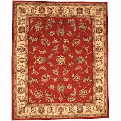 Handmade Tabriz Wool Rug (India) - 8' x 10'