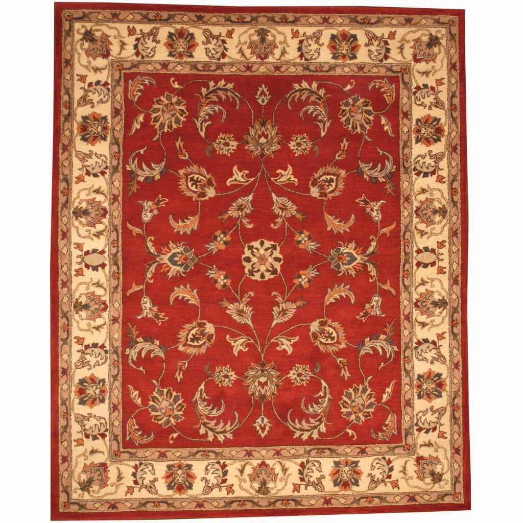 Handmade Tabriz Wool Rug (India) - 8' x 10'