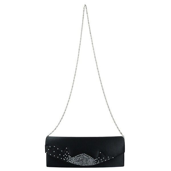black rhinestone clutch