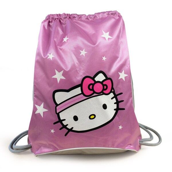 Shop Hello  Kitty  Sports  Pink Sackpack Free Shipping On 