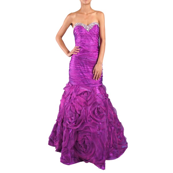 Shirred Evening Dress
